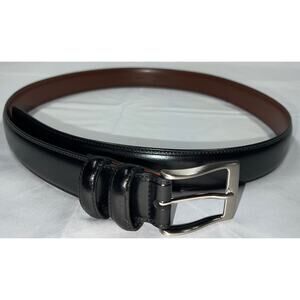 NWOT Stafford Black Leather Dress Belt 40